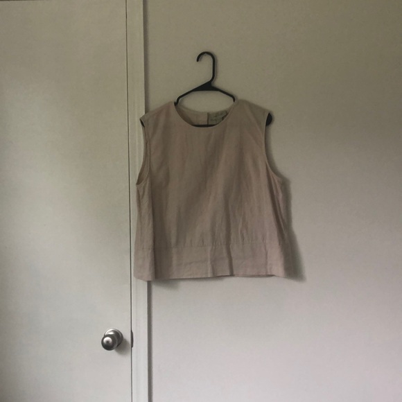 Women's Sleeveless Top - Tan - Picture 1 of 4